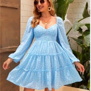 Blue Polka Dot Dress